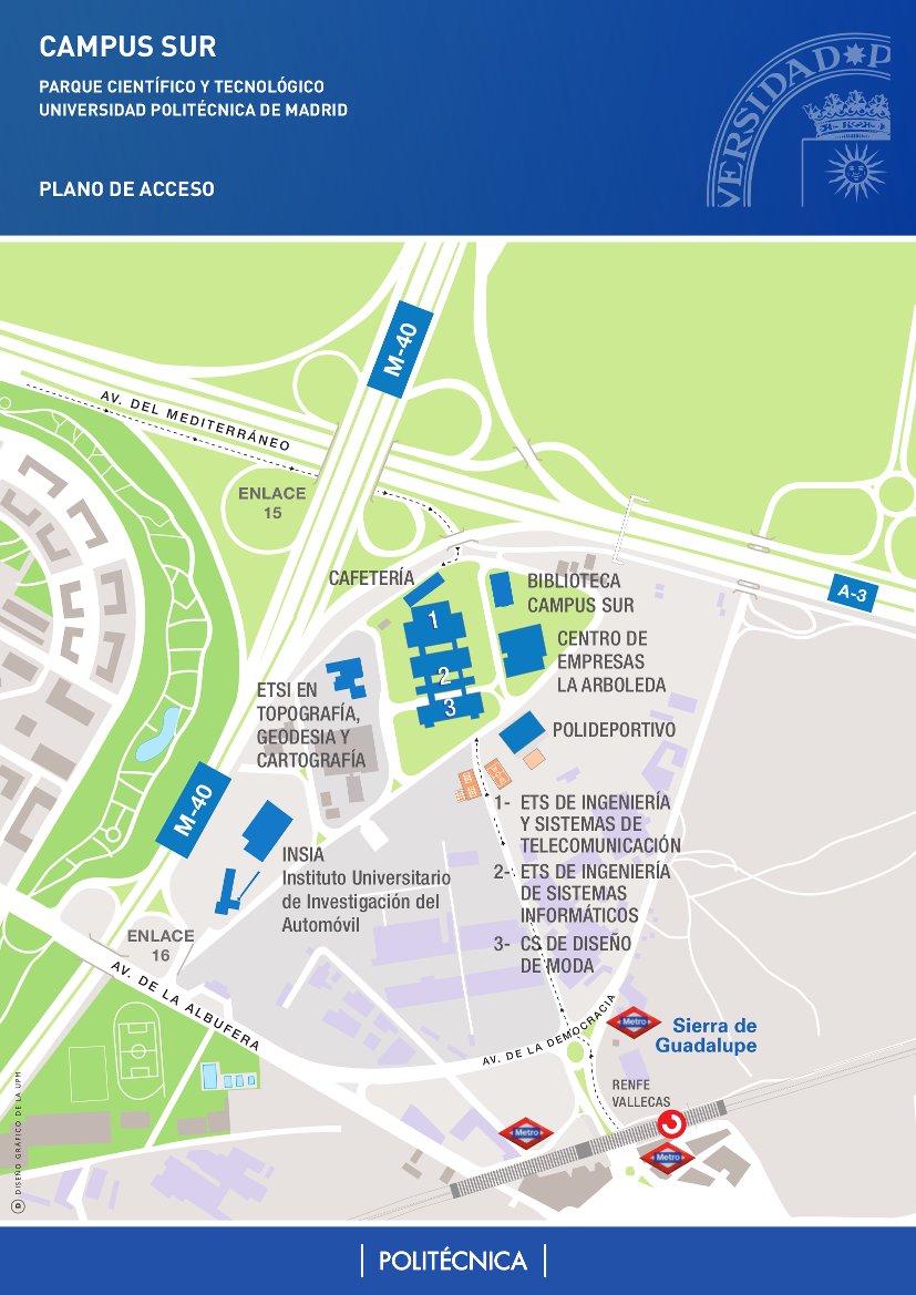 Plano del Campus Sur